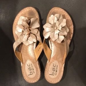 Born Concept Gold Leather Sandals size 8